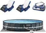 Intex Ultra XTR Round Frame Pool with Pump, Cooler, and Floats (2 Pack)