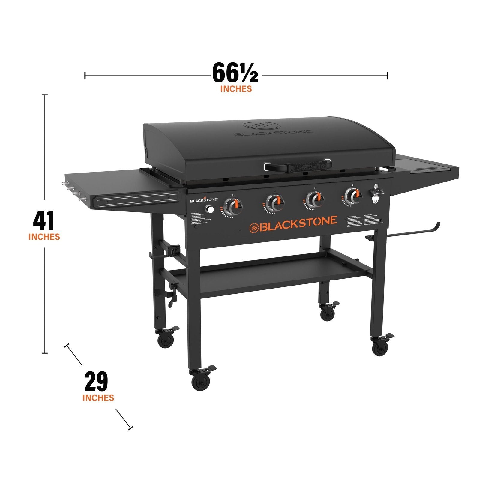 Blackstone Original Outdoor Griddle, 4-Burner 36″ Propane Flat Top Grill with Hood, Black - Image 12
