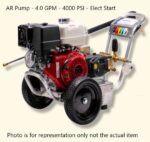 Pressure-Pro Eagle II 4000 PSI @ 4.0 GPM AR Pump Belt Drive Gas Honda Engine Cold Water Pressure Washer w/ Electric Start