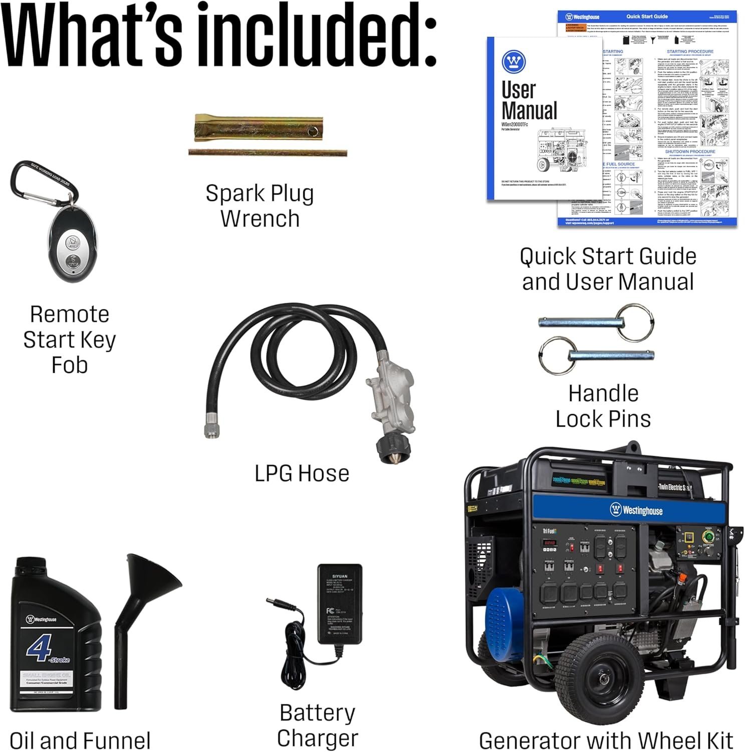 Westinghouse 28,000/20.000-Watt Tri-Fuel Portable Generator - Image 2