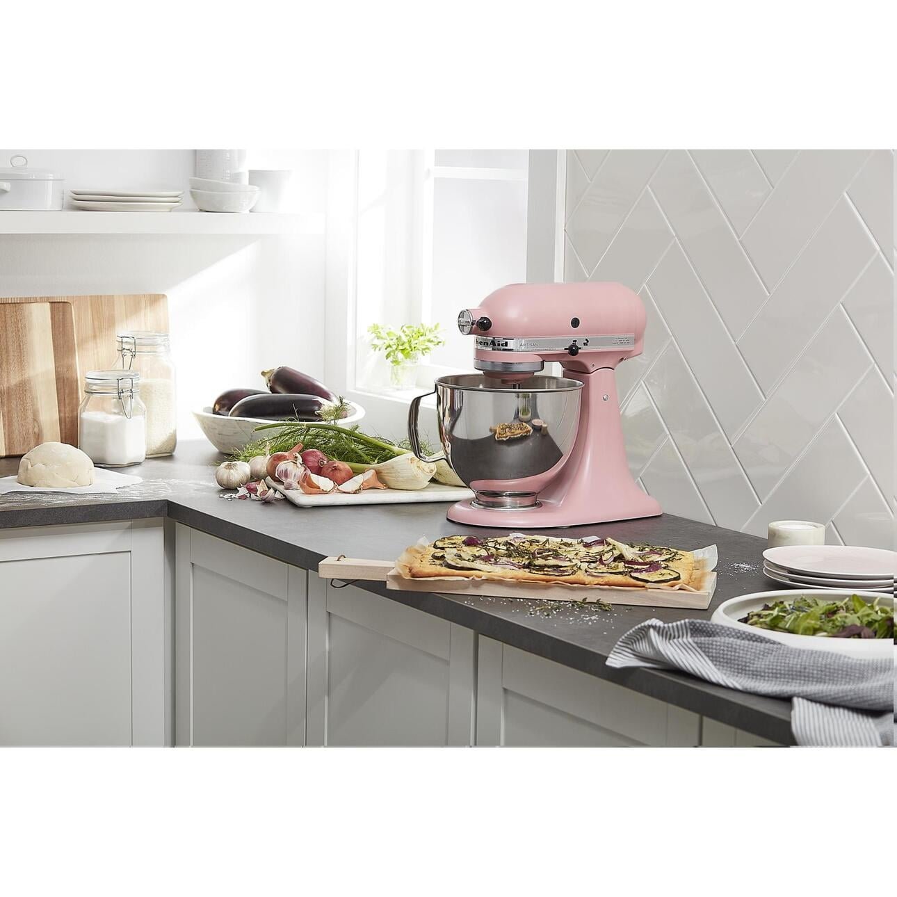 KitchenAid Artisan Series 5-Quart Tilt-Head Stand Mixer, Dried Rose, KSM150PS - Image 12