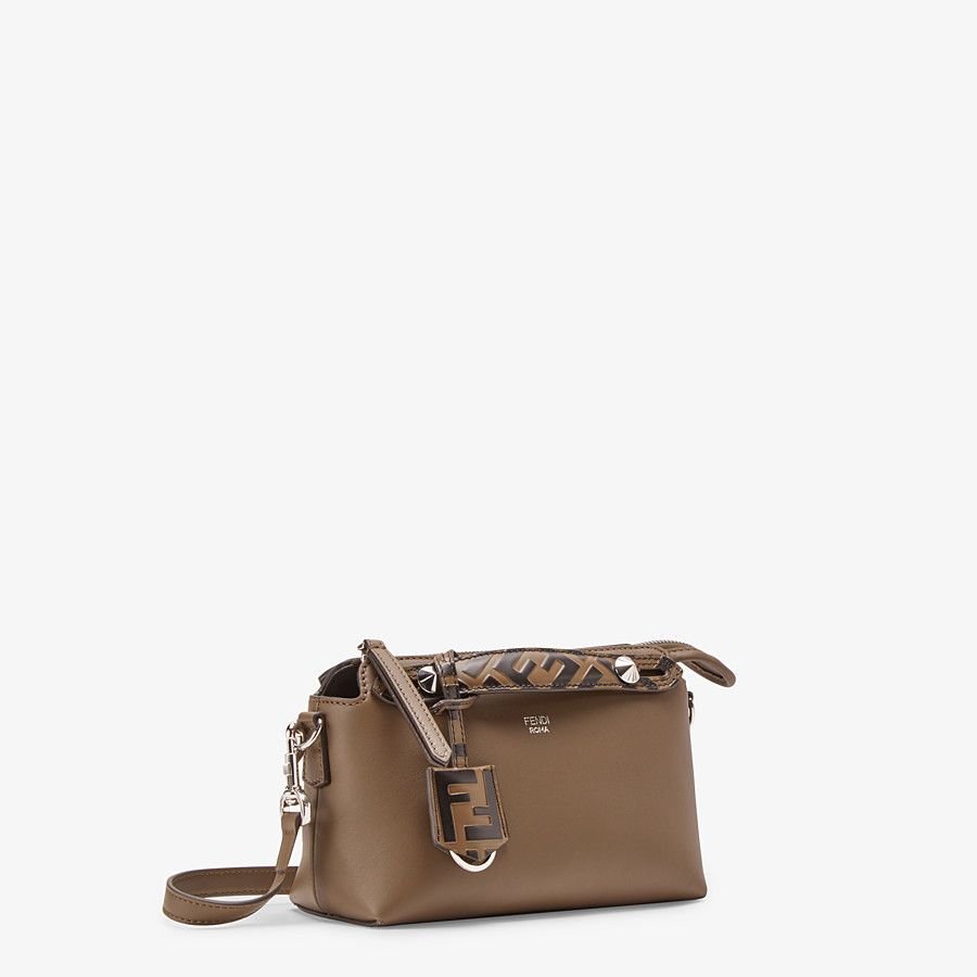 Fendi Small Leather Boston Bag - Image 2
