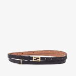 Fendi Black Leather Belt