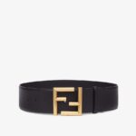 Fendi Black Leather Belt