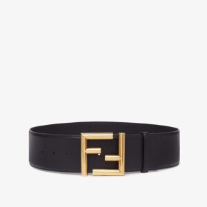 Fendi Black Leather Belt