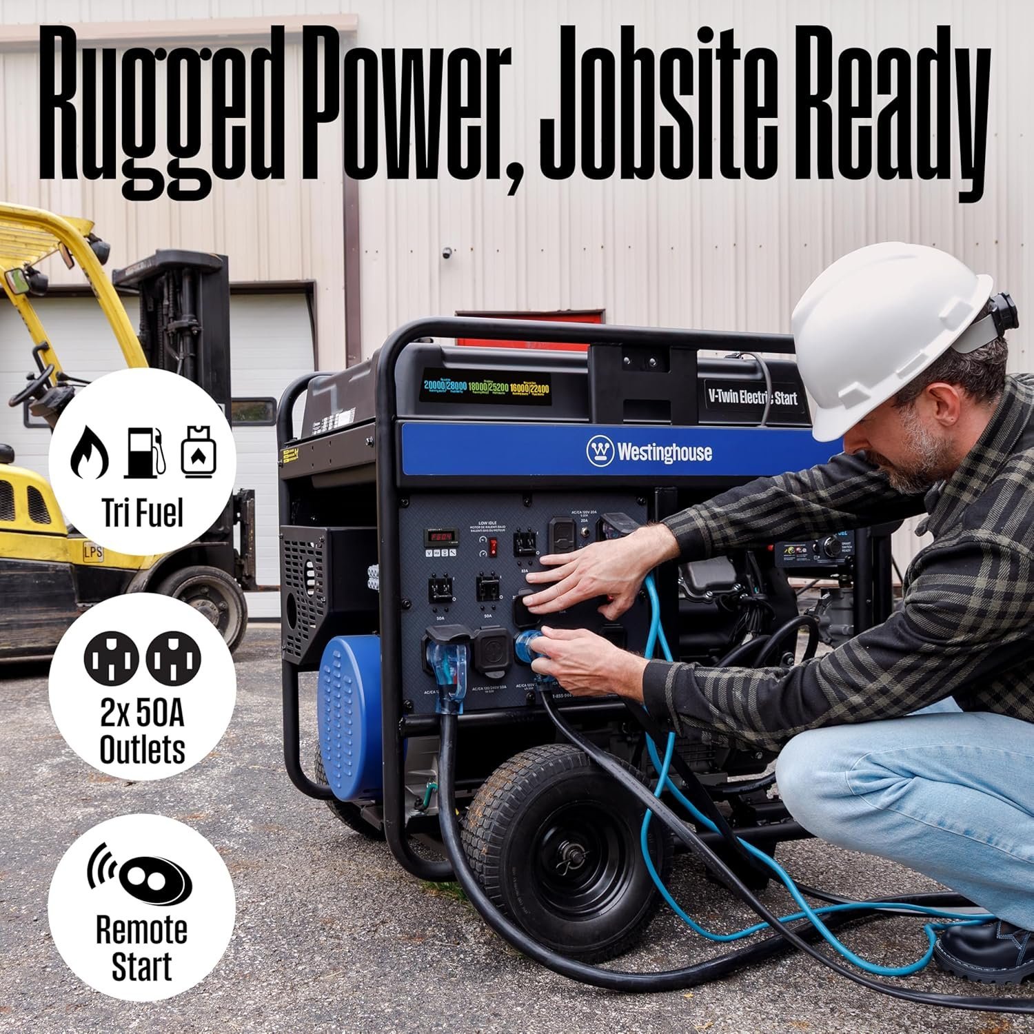 Westinghouse 28,000/20.000-Watt Tri-Fuel Portable Generator - Image 5