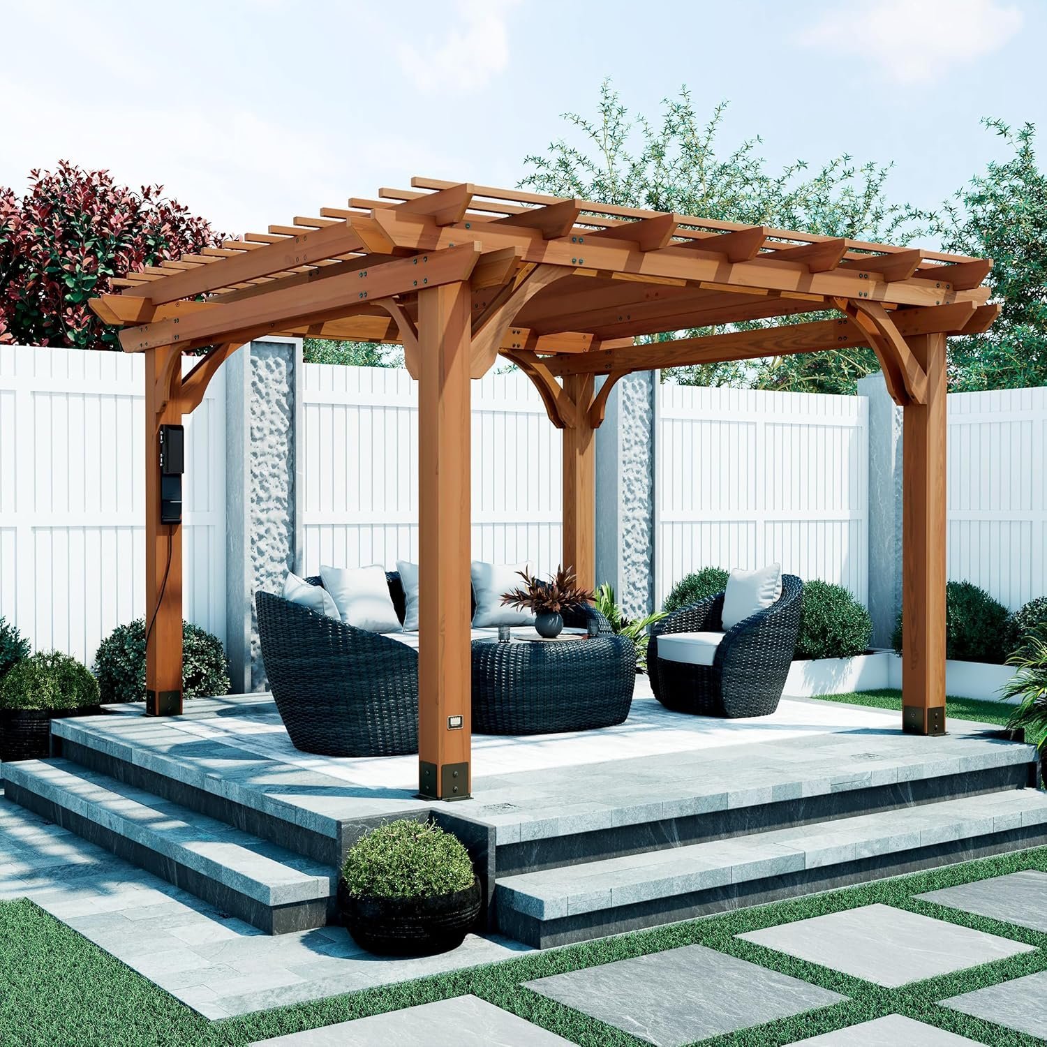 Backyard Discovery Beaumont Freestanding Pergola 2101579COM - Image 6