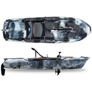 3 Waters Big Fish 108′ Length Urban Camo Pro Fish Pedal Drive Cathedral Hull
