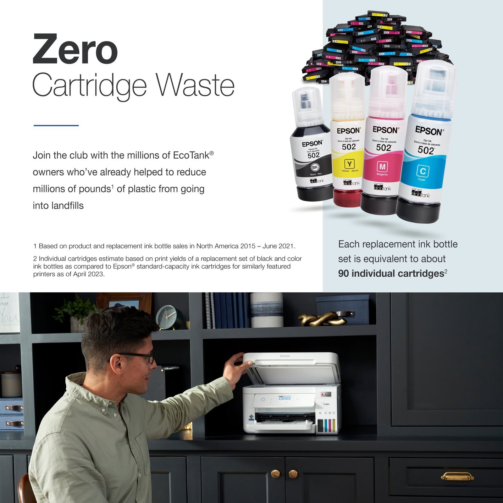 Epson EcoTank ET-4850 All-in-One Cartridge-Free Supertank Printer - Image 4