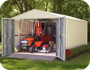 Arrow 10×25 Commander Metal Storage Shed Kit