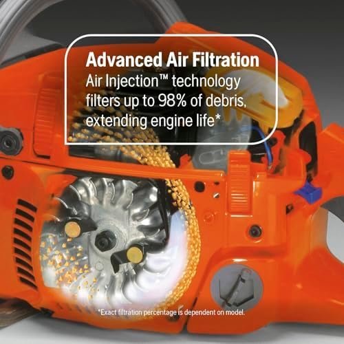 Husqvarna 967690628 545 Mark II 3.6 HP 2-Cycle X-Torq Engine 50.1cc 20 in. Gas Chainsaw with Adjustable Chain Oil Pump for Professional Tree Felling and Limbing - Image 3