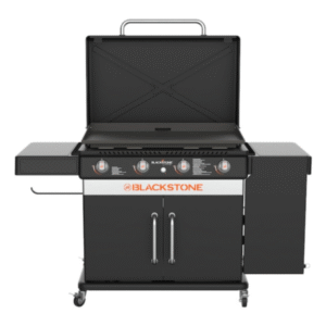 Blackstone 36-in Culinary Cabinet Griddle with Side Table: Versatile Outdoor Cooking in Stainless Steel