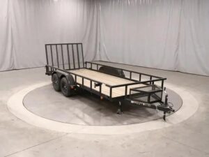 6×16 Heavy-Duty Tandem Axle Utility Trailer – 2025 Steel Frame with Wood Deck