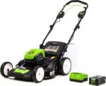 Greenworks Pro 80V 21-Inch Brushless Self-Propelled Lawn Mower, 4Ah Battery Included MO80L410