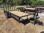 Big Tex 35SA-14BKRSX Single Axle ATV Trailer 83″x14′ Black