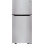LG 20 cu. ft. 30 Inch Wide Top Freezer Refrigerator – Stainless Steel