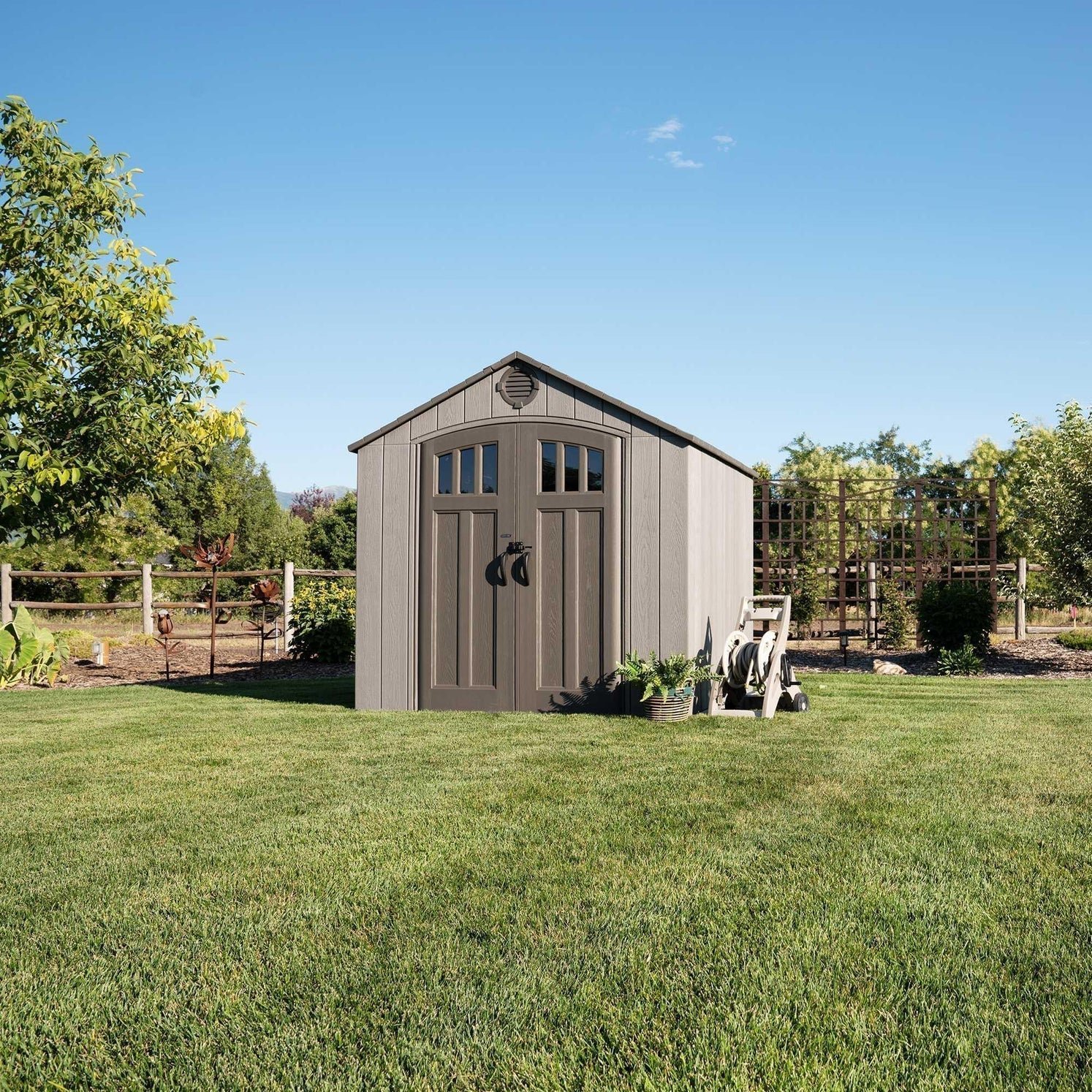 Lifetime 8 Ft x 7.5 Ft Outdoor Storage Shed - Image 18