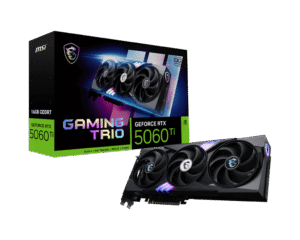 MSI GeForce RTX 5060 Ti 16G GAMING TRIO OC Graphics Card, 16GB GDDR7, DPx3, HDMIx1, DLSS 4