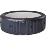 Mspa, Carlton, Muse Series, Self-Inflatable Hot Tub & Spa, Hydromessage Jets & Air Bubble System, Round – 4 Persons