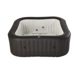 Mspa, Vito, Urban Series, Self-Inflatable Hot Tub & Spa, 132 Air Bubble System, One Piece Quick Setup, Square – 6 Persons