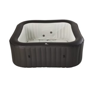 Mspa, Vito, Urban Series, Self-Inflatable Hot Tub & Spa, 132 Air Bubble System, One Piece Quick Setup, Square – 6 Persons