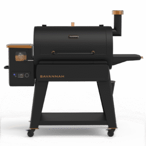 Pit Boss Pellet Smoker, Savannah 1500 Square Inch Wood Fired Pellet Grill, Onyx Series