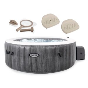 Purespa Plus Inflatable Hot Tub Jet Spa with Maintenance Kit and 2 Seats