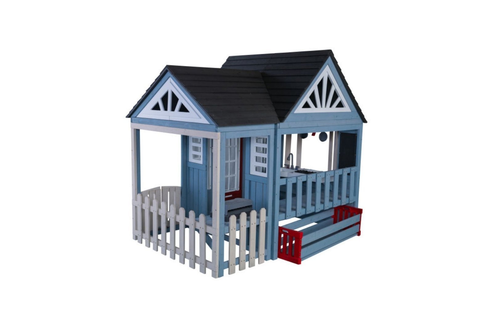 Timber Trail Wooden Outdoor Playhouse - Image 2