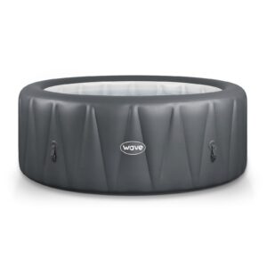 Wave Atlantic 4-Person Round inflatable Hot Tub with integrated Heater and Aquajet Massage System