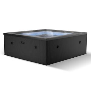 Wave Garda | 4-Person Eco Foam Hot Tub | Integrated Heater | Charcoal Black