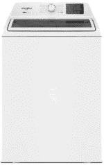 Whirlpool WTW4307SW 4.2–4.3 Cu. Ft. Top Load Washer with 2-in-1 Removable Agitator, Soft Close Glass Lid, White
