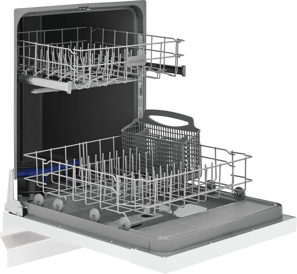 Frigidaire FDPC4221AW 24″ Built-In Dishwasher, Front Control, White - Image 2