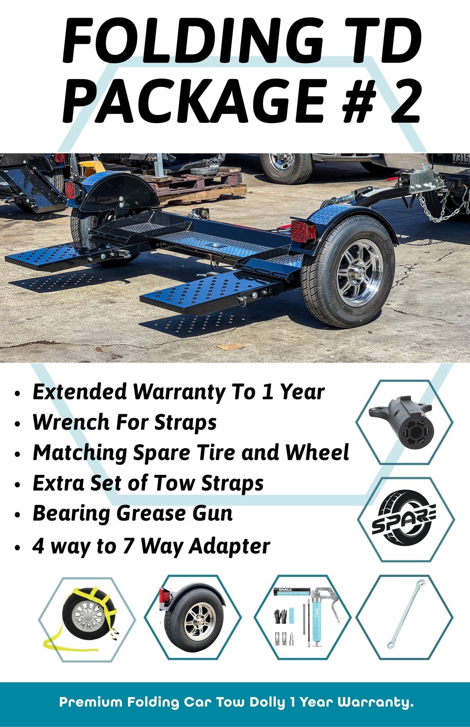 Premium Folding Tow Dolly - Image 2
