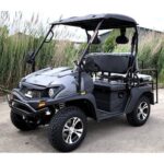 Brand New Gas Golf Cart UTV Hybrid Linhai Big Hammer 200 GVX Side by Side UTV With Custom Rims/Tires – Gray