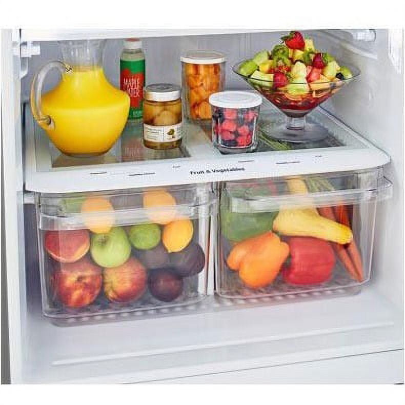 LG 20 cu. ft. 30 Inch Wide Top Freezer Refrigerator – Stainless Steel - Image 6