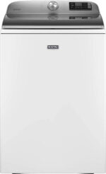 Maytag 5.3 Cu. Ft. High Efficiency Smart Top Load Washer with Extra Power Button – White