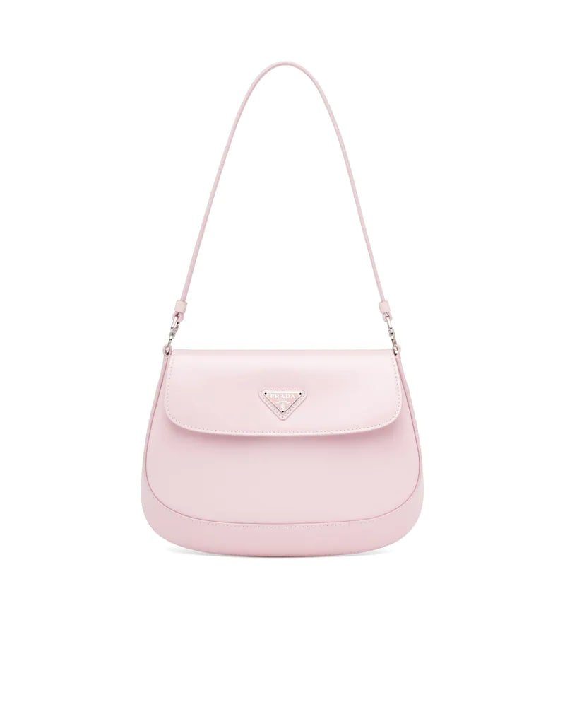 Prada Cleo Brushed Leather Shoulder Bag With Flap - Image 3