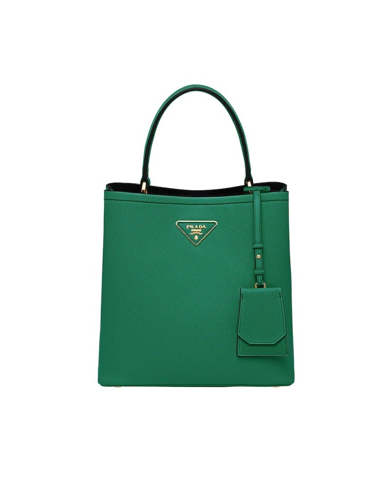 Medium Saffiano Leather Prada Panier Bag - Image 8