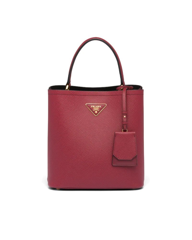 Medium Saffiano Leather Prada Panier Bag - Image 13