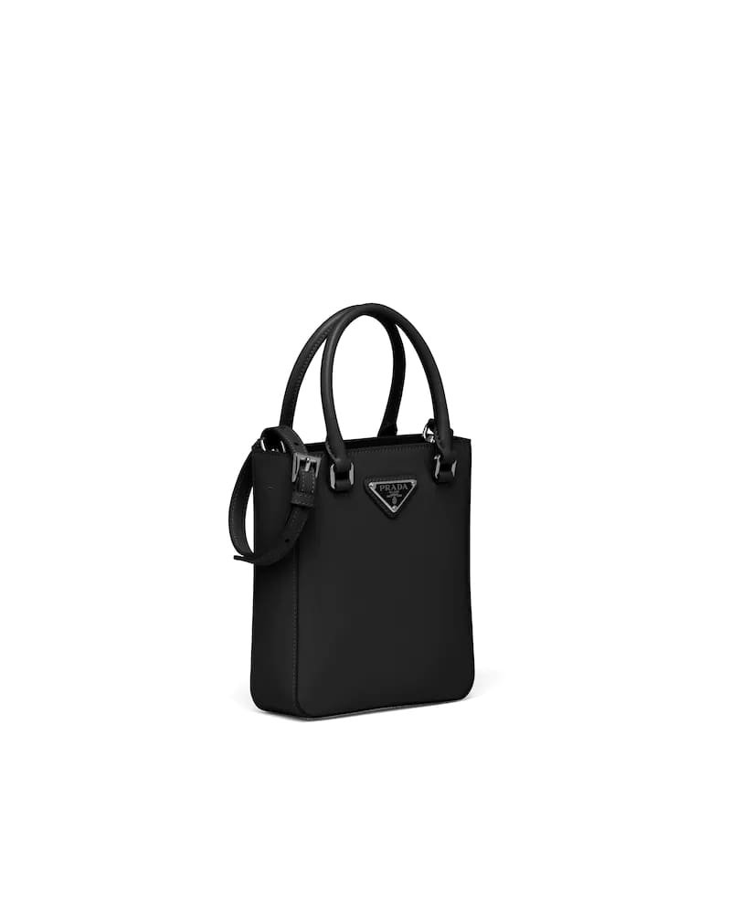 Prada Small Brushed Leather Tote - Image 12