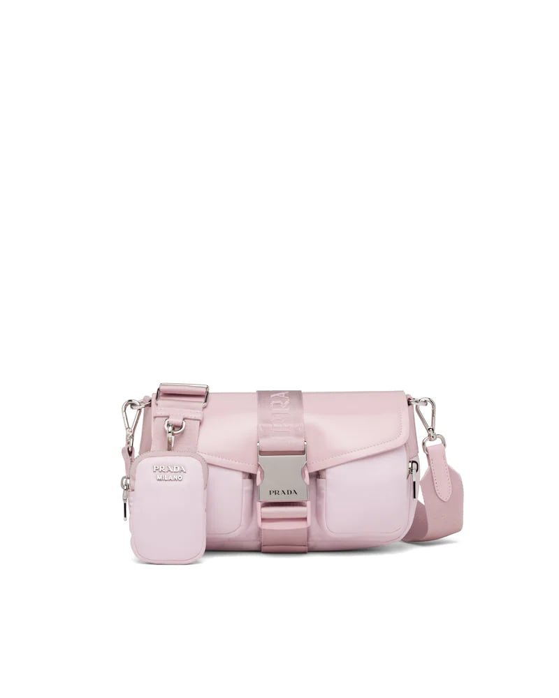 Prada Pocket Nylon and Brushed Leather Bag - Image 22