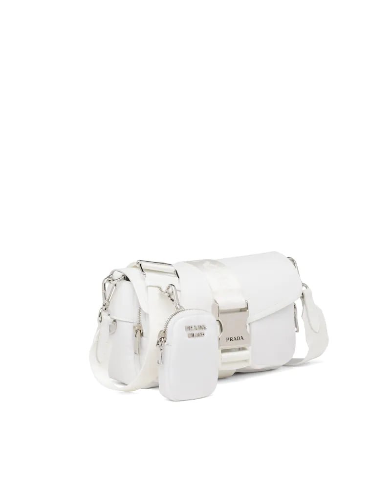 Prada Pocket Nylon and Brushed Leather Bag - Image 21