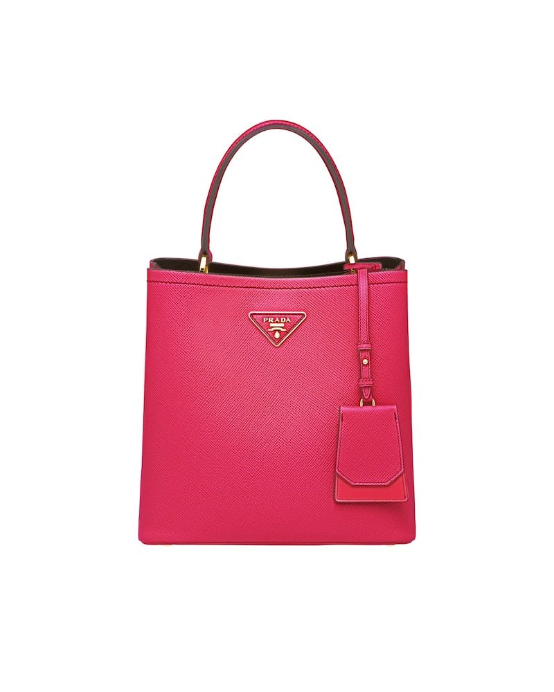 Medium Saffiano Leather Prada Panier Bag - Image 9