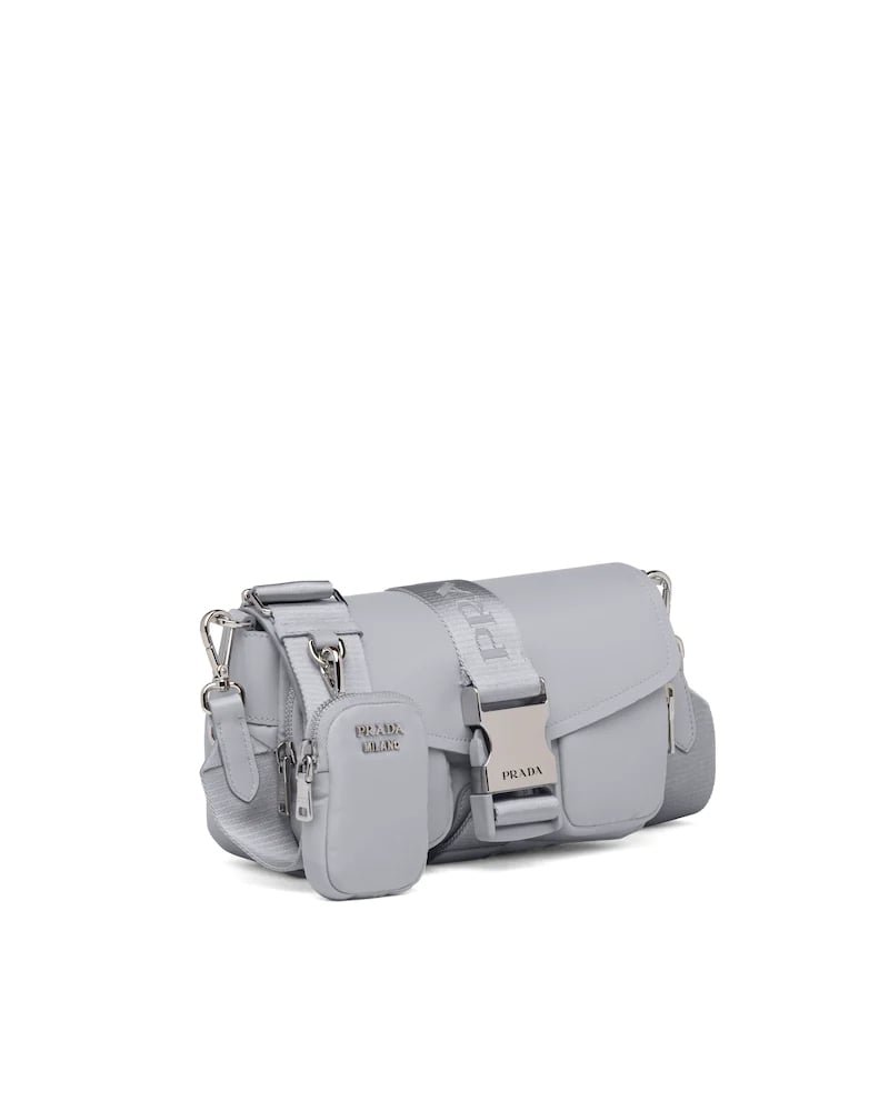 Prada Pocket Nylon and Brushed Leather Bag - Image 6
