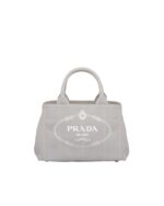 Prada Small Cotton Canvas Tote