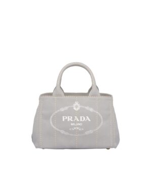 Prada Small Cotton Canvas Tote