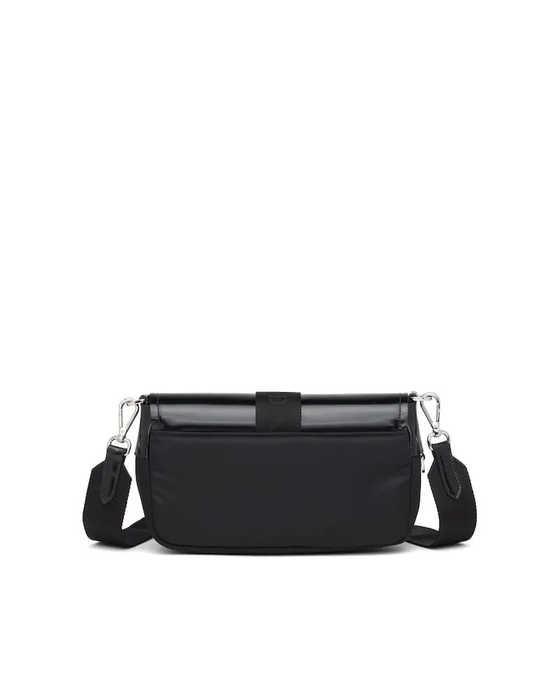 Prada Pocket Nylon and Brushed Leather Bag - Image 14