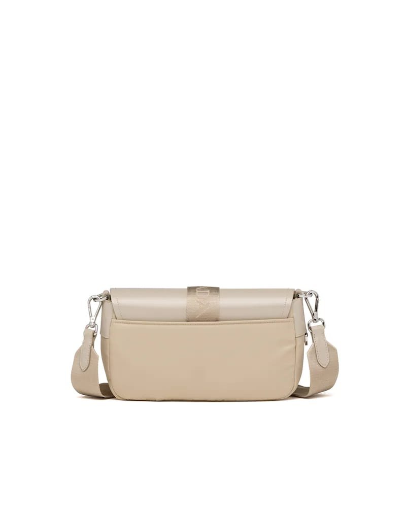 Prada Pocket Nylon and Brushed Leather Bag - Image 36