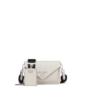 Prada Saffiano Leather Mini Envelope Bag
