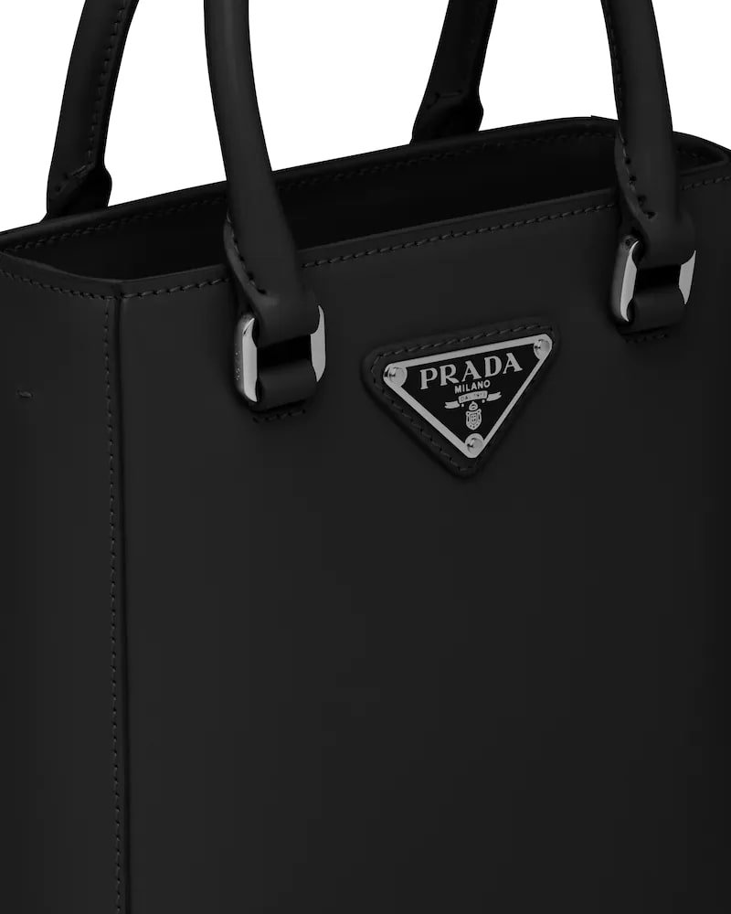 Prada Small Brushed Leather Tote - Image 2